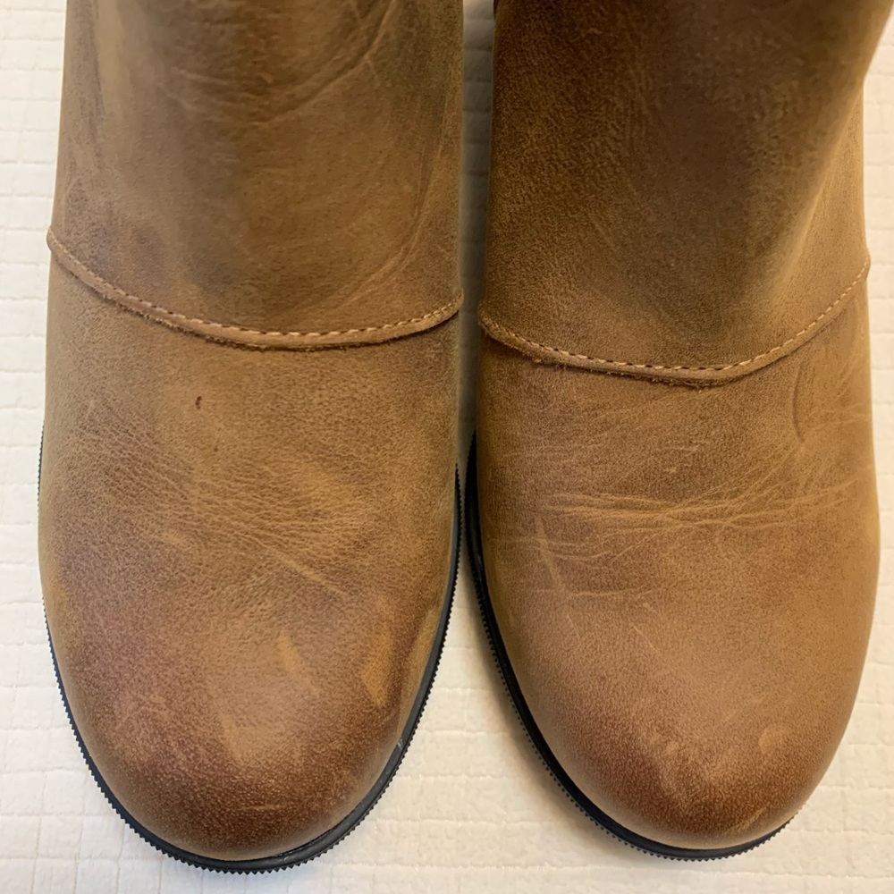 Sorel tan leather wedge boots from - Picture 11 of 13